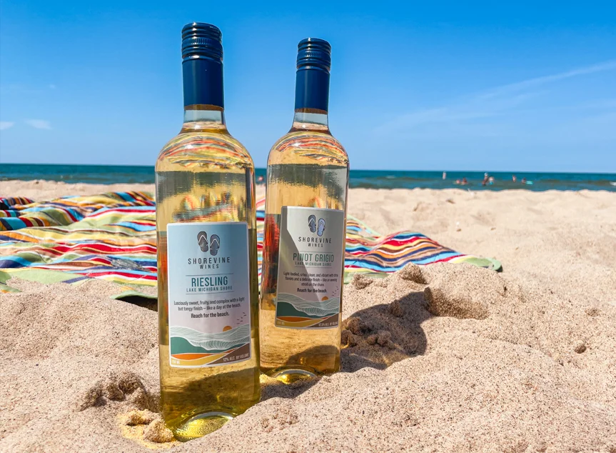 Shorevine Wines on the beach